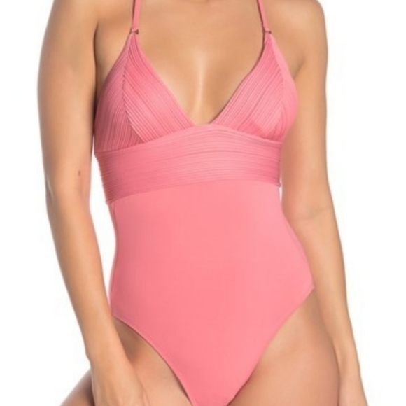 Robin Piccone Lily Plunge Neck One Piece Suit - Picture 2 of 4